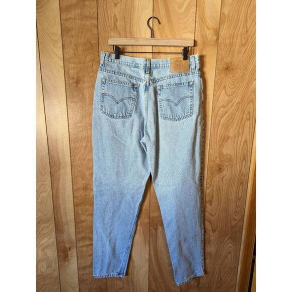 Levi's Jeans Vintage 512 Slim Fit Tapered Leg Rigid Denim Light Wash Misses 12L - Picture 7 of 11